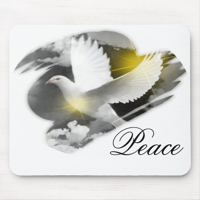 Peace Dove Mouse Pad (Front)