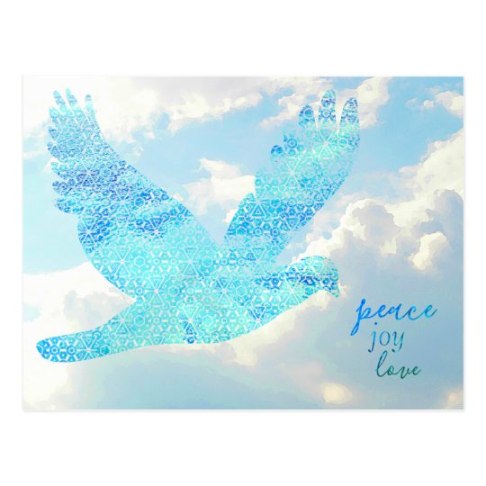 Peace Dove New Year Postcard