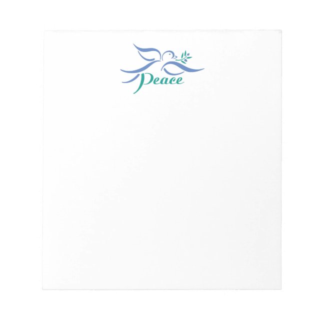 Peace Dove Notepad (Front)