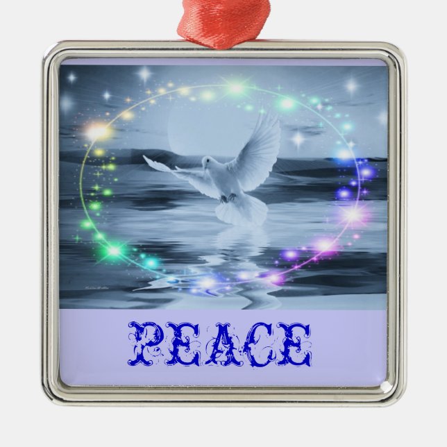 Peace Dove Ornament (Front)