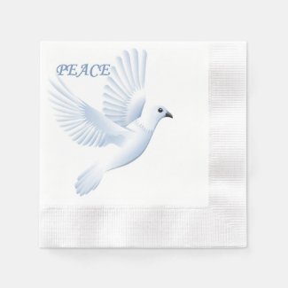 PEACE DOVE PAPER NAPKINS