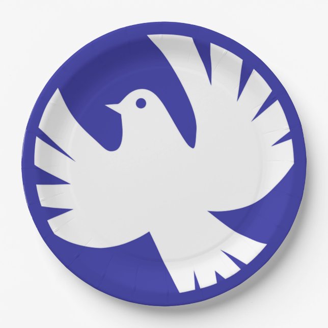 PEACE DOVE PAPER PLATES (Front)