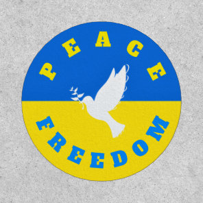 Peace Dove Patch Ukraine Flag Freedom - Peace