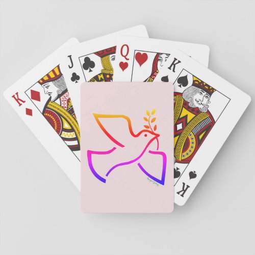 Peace Dove Poker Cards