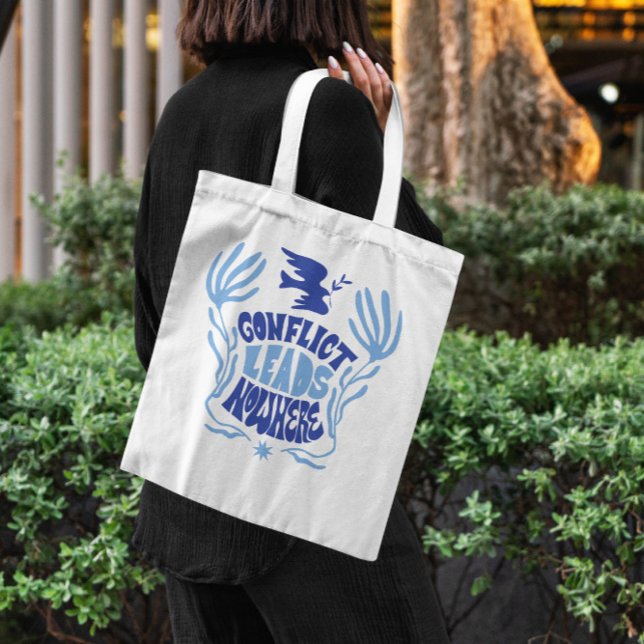 Peace Dove Quote Tote Bag (Creator Uploaded)