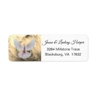 Peace Dove Return Address Label