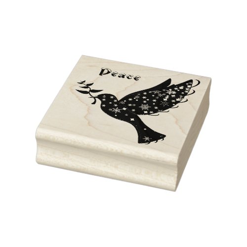 Peace Dove Rubber Stamp