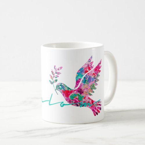 Peace Dove Shalom Coffee Mug