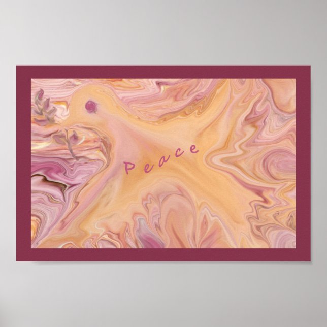 Peace Dove square Poster (Front)