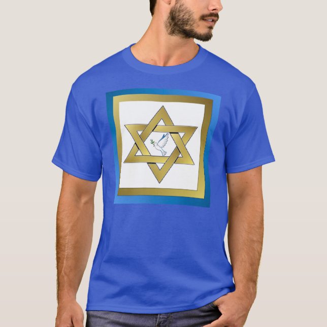 Peace Dove Star Of David T-Shirt (Front)