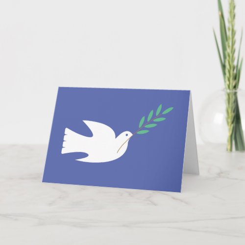 Peace Dove with Olive Branch Card