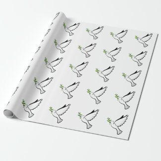 Peace Dove with Olive Branch Wrapping Paper