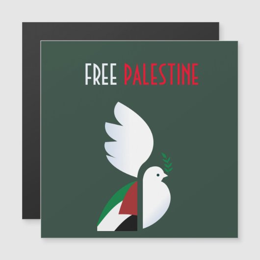 Peace Dove with Palestinian Flag Foam Board (Front/Back)