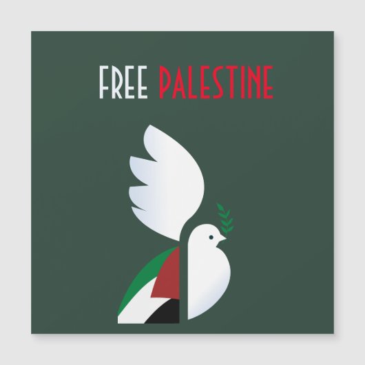 Peace Dove with Palestinian Flag Foam Board (Front)