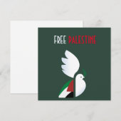 Peace Dove with Palestinian Flag Symbol | Freedom  (Front/Back)