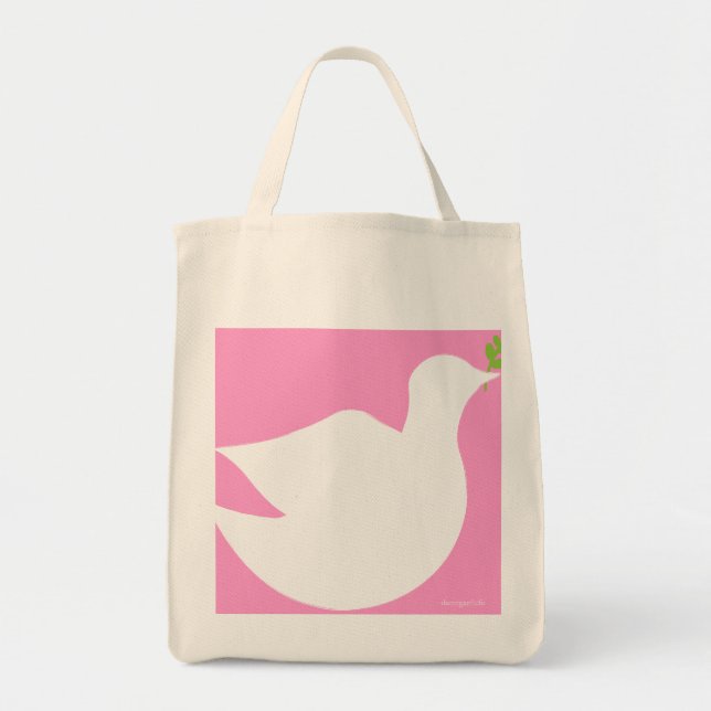 Peace Dover Organic Tote bag (Front)