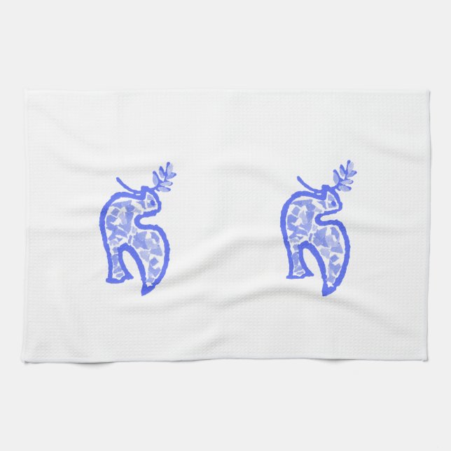 Peace Doves  Kitchen Towel (Horizontal)