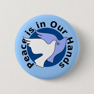 Peace Doves Pinback Button