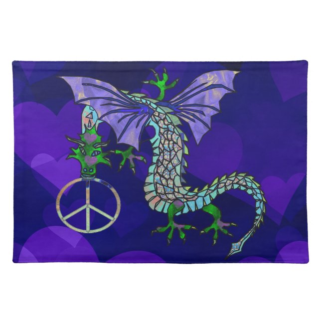 Peace Dragon Cloth Placemat (Front)
