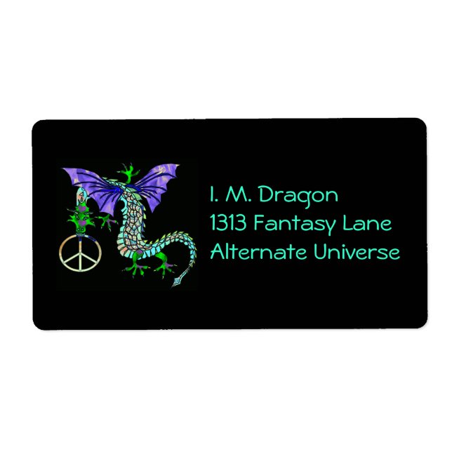 Peace Dragon Label (Front)