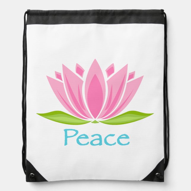 Peace Drawstring Bag (Front)