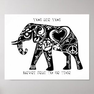 Peace Elephant Poster