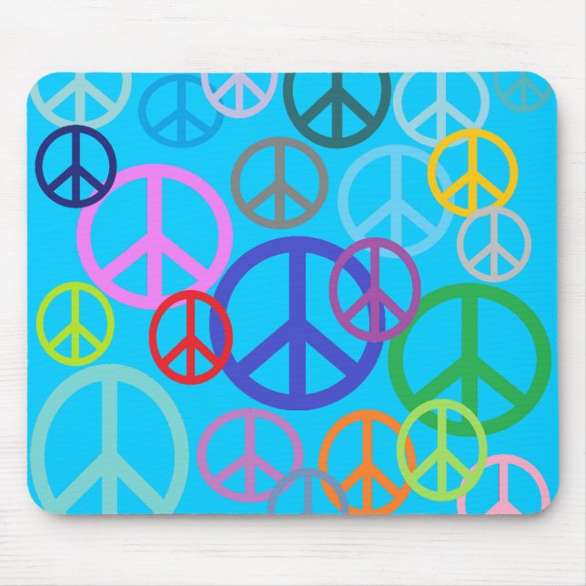 Peace Everywhere Mouse Pad (Front)
