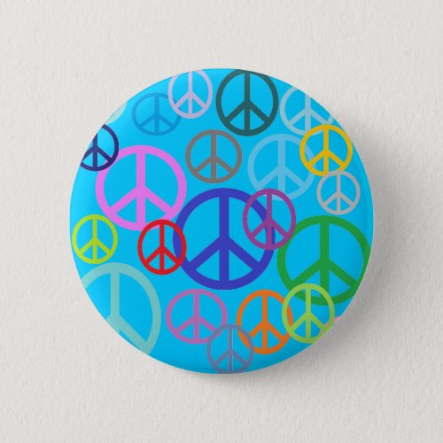 Peace Everywhere Pinback Button