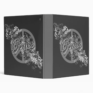 Peace Filigree Graphic Art 3 Ring Binder