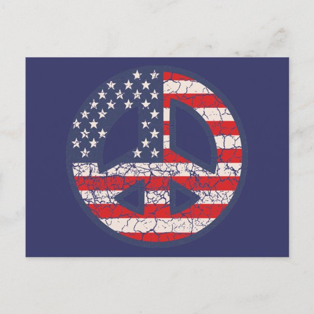 Peace-Flag-dist Postcard (Front)