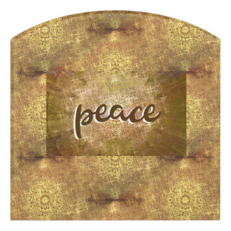Peace Flag Door Sign