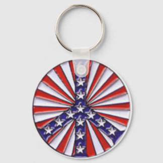 Peace Flag Keychain