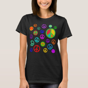 PEACE - Flat pattern multicolored + your backgr. T-Shirt