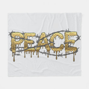 Peace Fleece Blanket