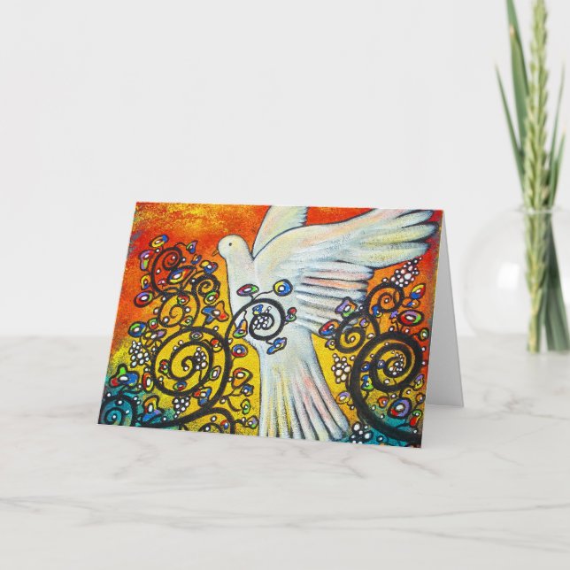 Peace Flew In Christmas Card (Front)