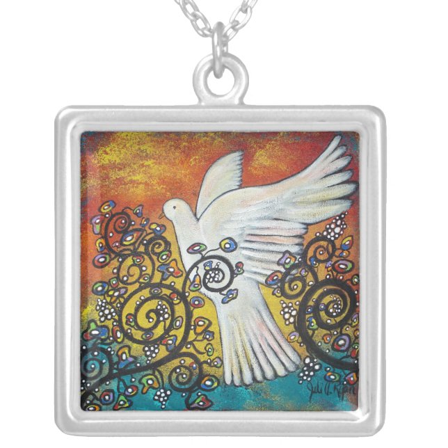 Peace Flew In Dove Necklace (Front)