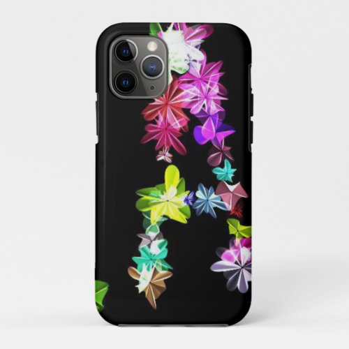 Peace  flora design iPhone 11 pro case