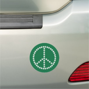 Peace Floral Car Magnet