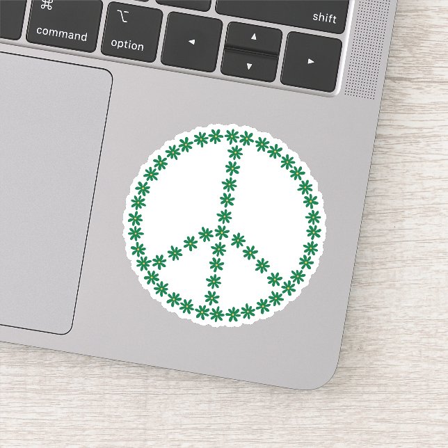 Peace Floral Sticker (Detail)