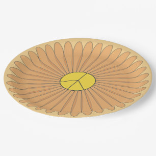 Peace Flower Paper Plate
