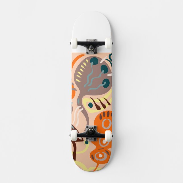 Peace flower s skateboard  (Front)