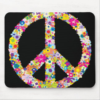 Peace Flowers Mousepad