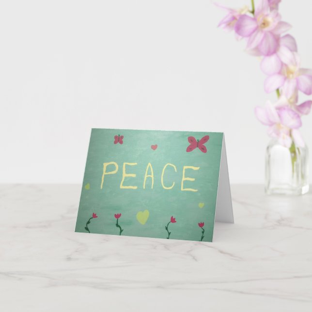 Peace Folding Card (Orchid)