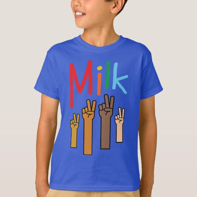 Peace for All T-Shirt (Kids Regular Fit, Blue) (Front)