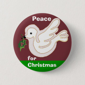 Peace for Christmas Pinback Button