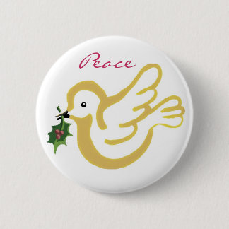 Peace for Christmas Pinback Button