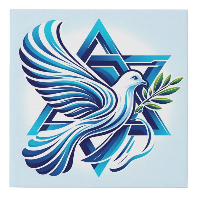 Peace For Israel Faux Canvas Print (Front)