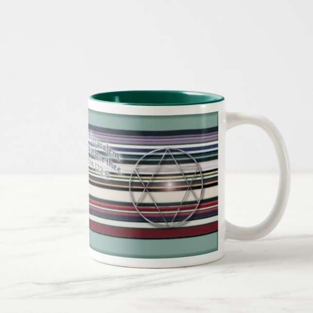 Peace for Israel Two-Tone Coffee Mug (Right)