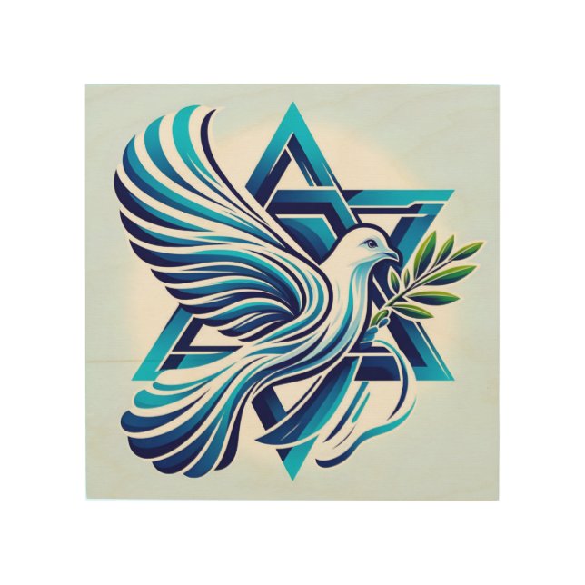 Peace For Israel Wood Wall Art (Front)