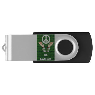 peace for palestine flash drive